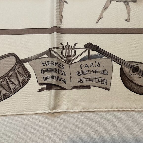 Hermes La Dance silk scarf 90 - Picture 2 of 7
